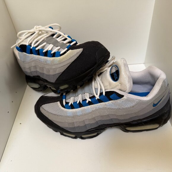 NEW - Nike Air Max 95 size 9.5-10 brand new 2011 Blue Spark used - Picture 1 of 3